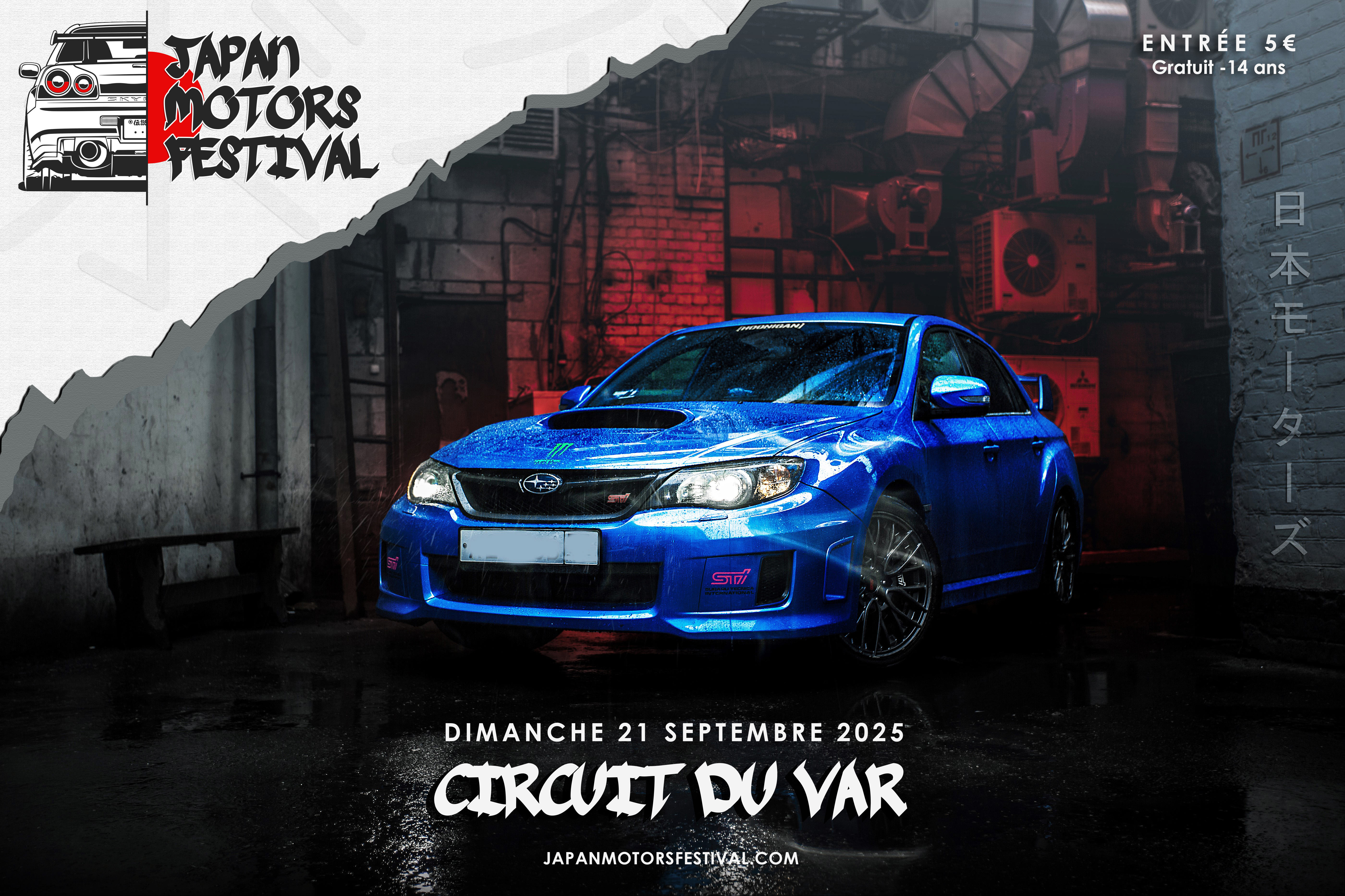 Affiche officielle du Japan Motors Festival au Circuit du Var